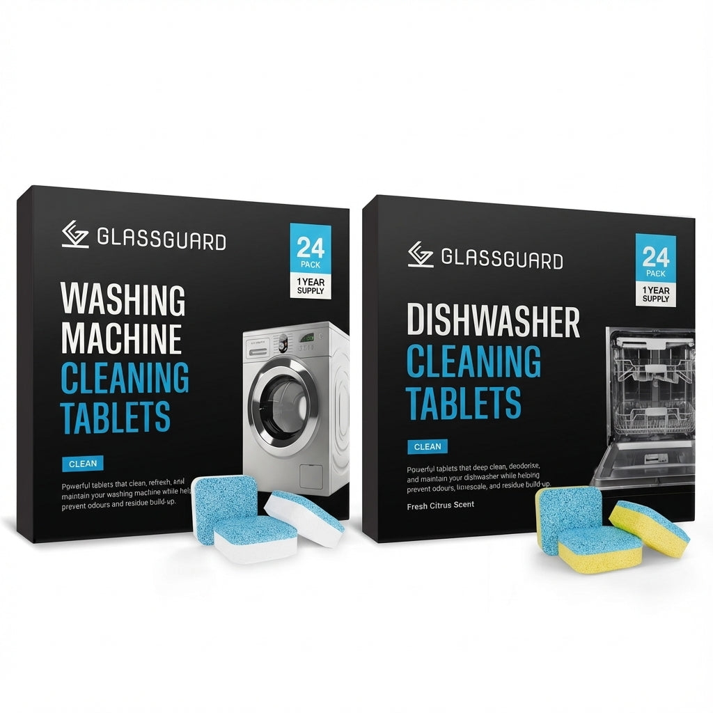 GLASSGUARD™ Washing Machine & Dishwasher Cleaning Tablet Bundle