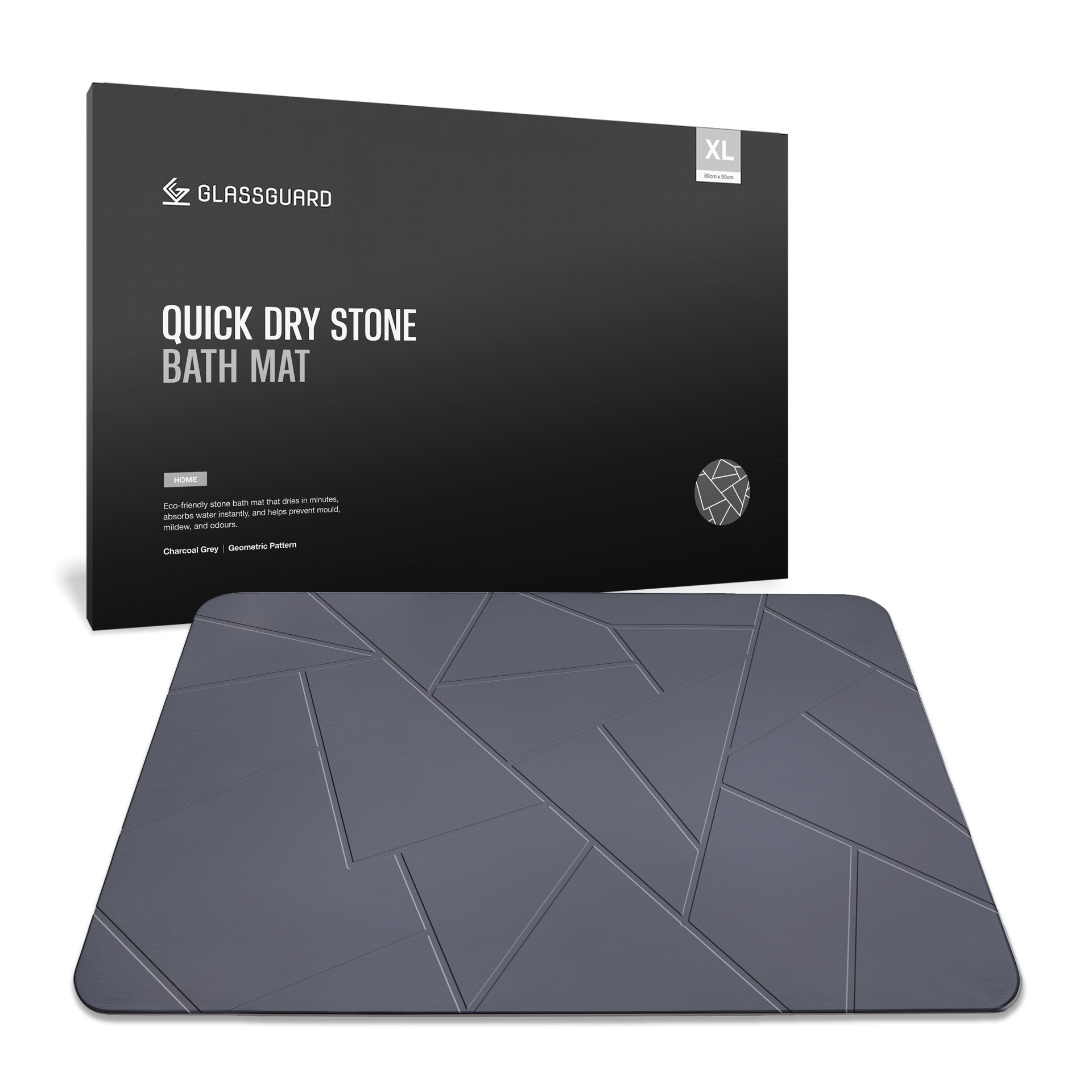 GLASSGUARD™ Quick Dry Stone Bath Mat
