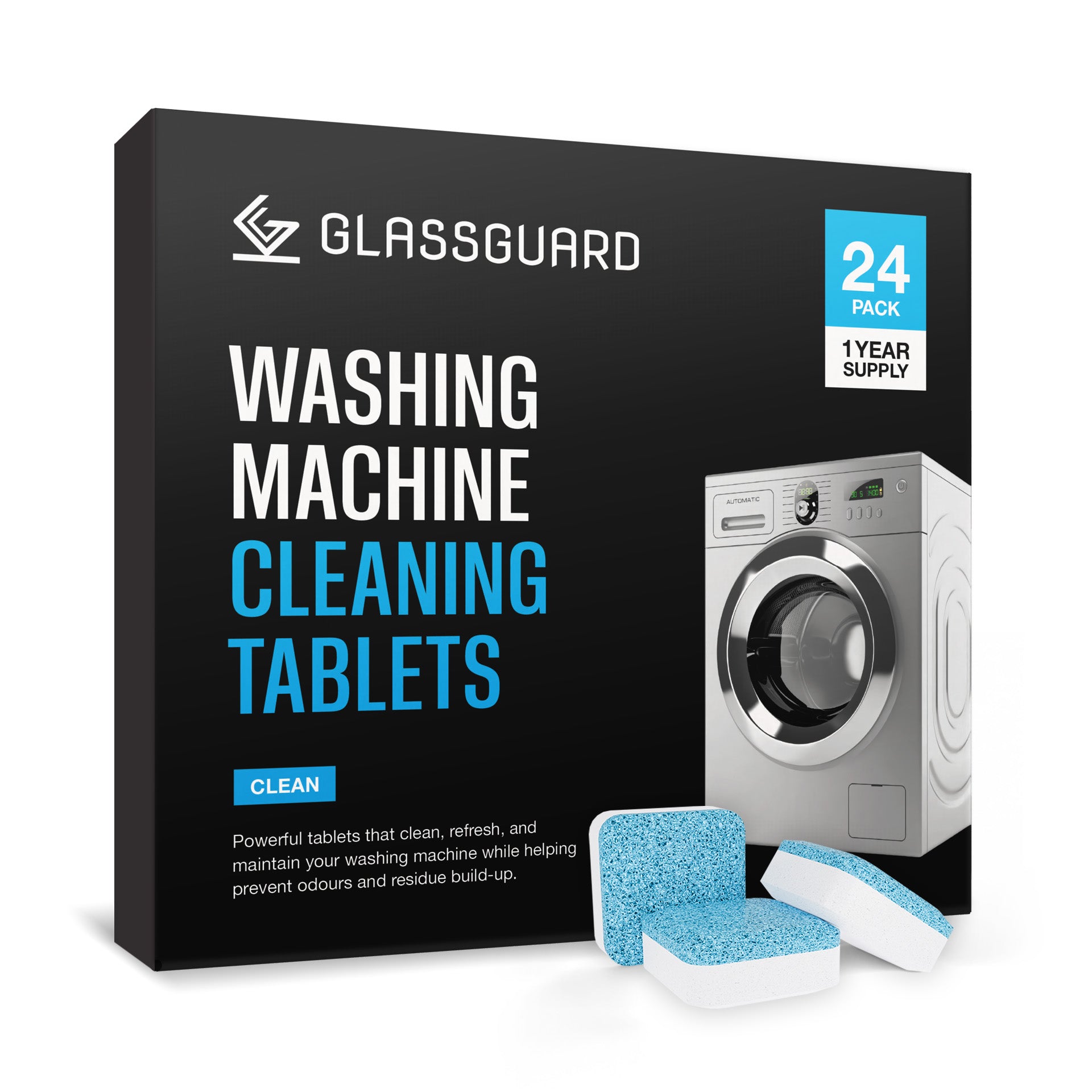 GLASSGUARD™ Washing Machine Cleaning Tablets