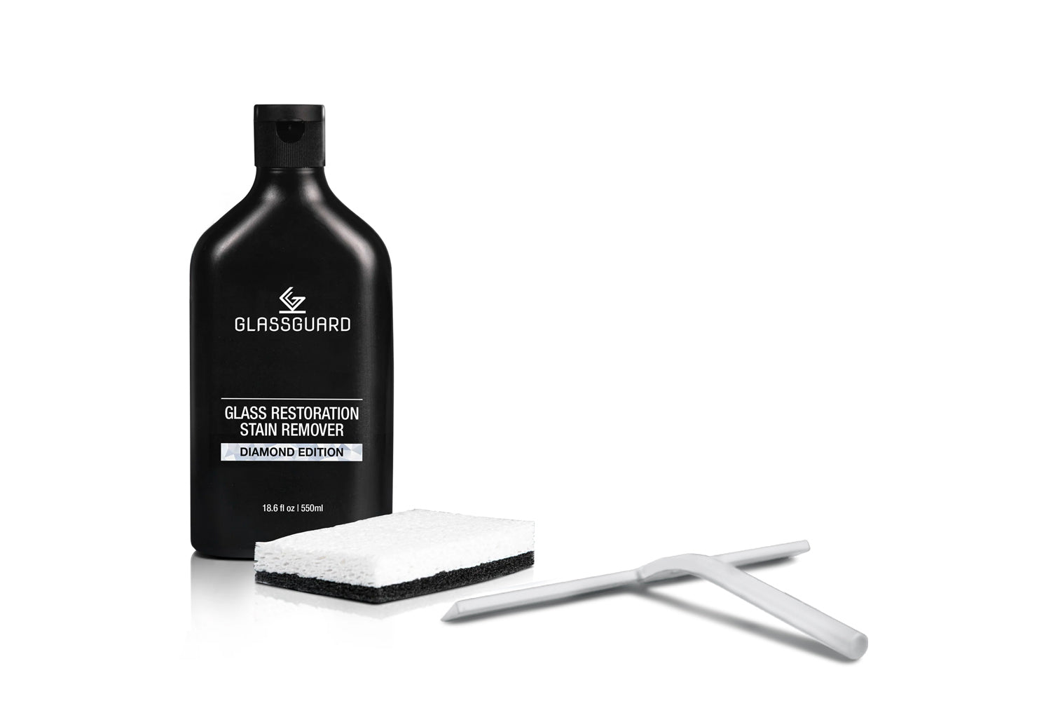 GLASSGUARD™ Glass Stain Remover + Squeegee Bundle