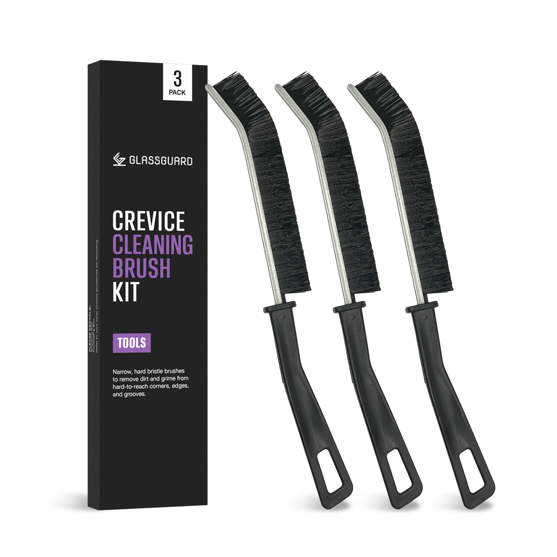 GLASSGUARD™ Crevice Cleaning Brush 3 Pack image